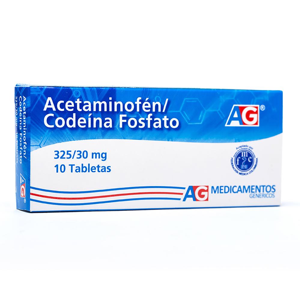 ACETAMINOFEN/CODEINA 325/30 MG 10 TBS AG - REG. INVIMA 2020M-0016371-R1