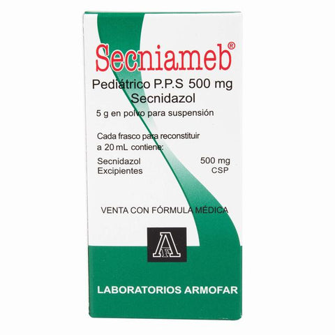 SECNIAMEB PEDIATRICO 500 MILIGRAMOS - VENTA CON FORMULA MEDICA