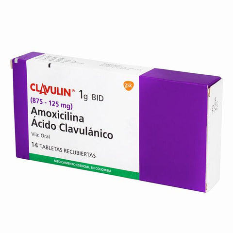 CLAVULIN 1 GR 14 TABLETAS (3%+)(A)(PAE) - VENTA CON FORMULA MEDICA