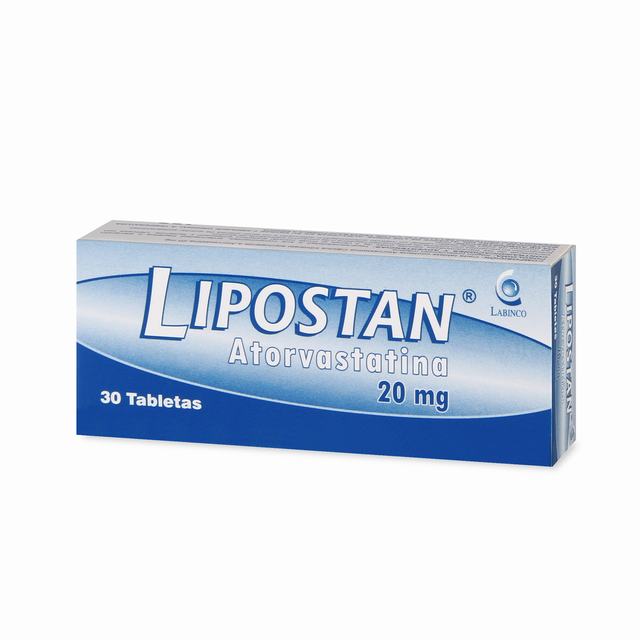 LIPOSTAN 20 MG 30 TABLETAS - ATORVASTATINA