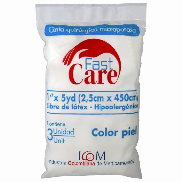 MICROPORE COLOR PIEL FAST CARE 1X5 X 3 UNIDADES