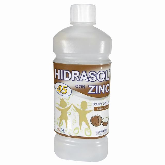 HIDRASOL 45 CON ZINC COCO SUSPENSIÓN ORAL X 500 ML - REG. INVIMA 2015M-0015669