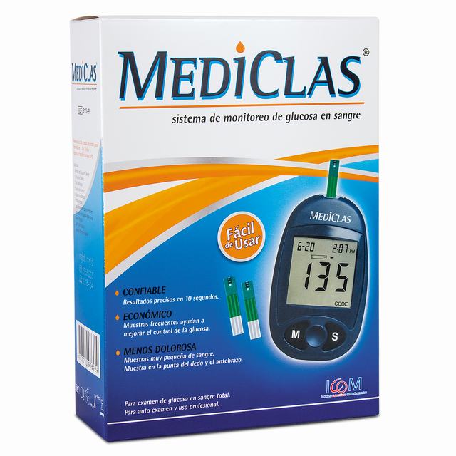 KIT DE GLUCOMETRIA MEDICLAS  - REG. INVIMA 2019DM-0019967