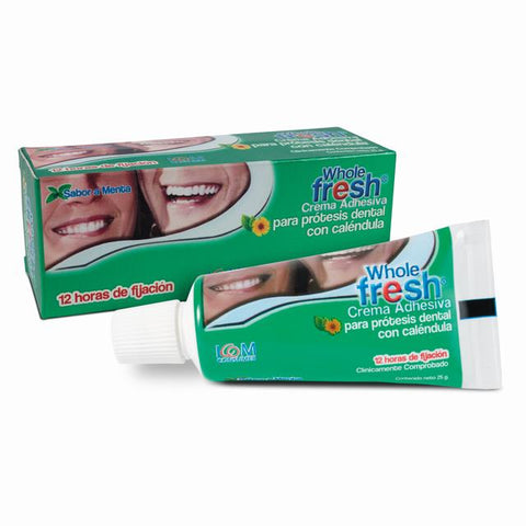 CREMA ADHESIVA WHOLE FRESH MENTA X 25 G