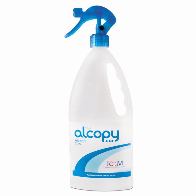 ALCOHOL ANTISÉPTICO ALCOPY SPRAY BOTELLA X 700 ML - VENTA CON FORMULA MEDICA - REG. INVIMA 2020M-0007798-R1