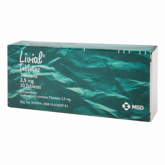 LIVIAL 2.5 MG X 30 TABLETAS - TIBOLONA