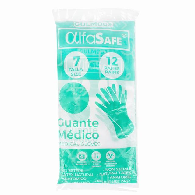 GUANTE CIRUGIA ALFA 7 12 UND - REG. INVIMA 2013DM-0002025-R1