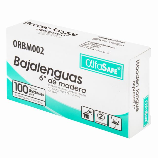 BAJALENGUAS ALFA SAFE X 100 UDS
