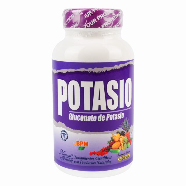 POTASIO NATURAL 60 CAPSULAS - REG. INVIMA SD2014-0003282