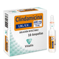 CLINDAMICINA 600 MG/4 ML 10 AMPOLLAS VT