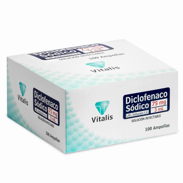 DICLOFENACO 75MG/3ML-C 100 AMP VT - REG. INVIMA 2022M-0002244-R2