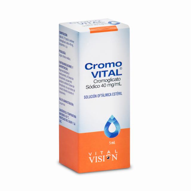 CROMOVITAL OFTÁLMICO X 5 ML - VENTA CON FORMULA MEDICA - REG. INVIMA 2009M-0010100