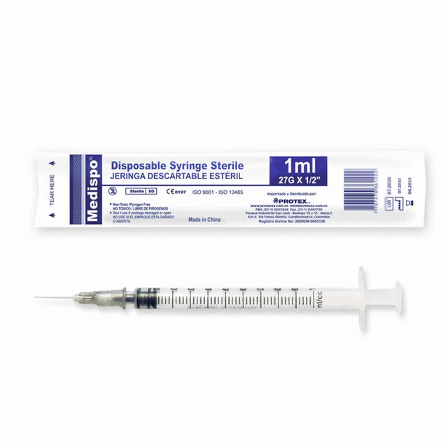JERINGA MEDISPO 3P 1 ML 27X1/2