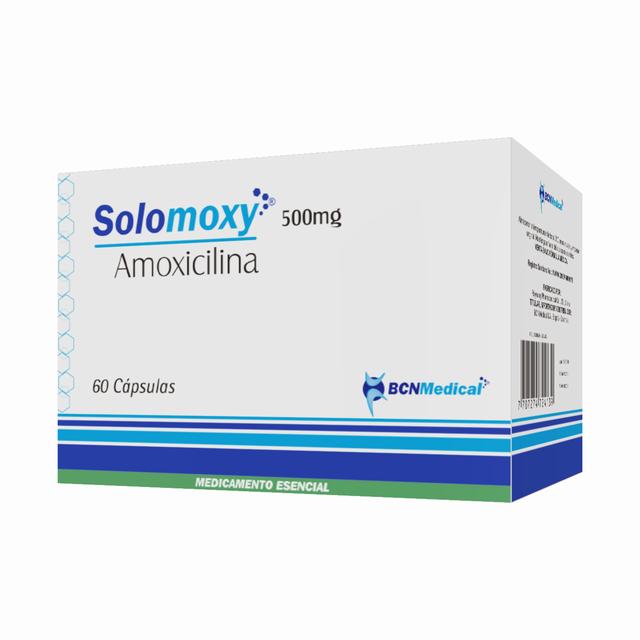 AMOXICILINA SOLOMOXY 500 MG 60 CAPSULAS