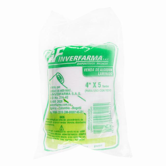 LAMINATED COTTON GAUZE 4X5 INVERFARMA