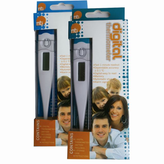 NTI DIGITAL ADULT THERMOMETER GREEN BOX