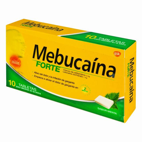 MEBUCAÍNA FORTE X 10 UNIDADES - REG. INVIMA 2018M-0018086