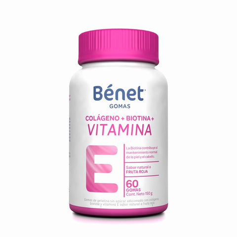 GOMAS BENET COLAGE+SELENIO+VIT.A 60 UNDS - REG. INVIMA RSA-0023293-2023