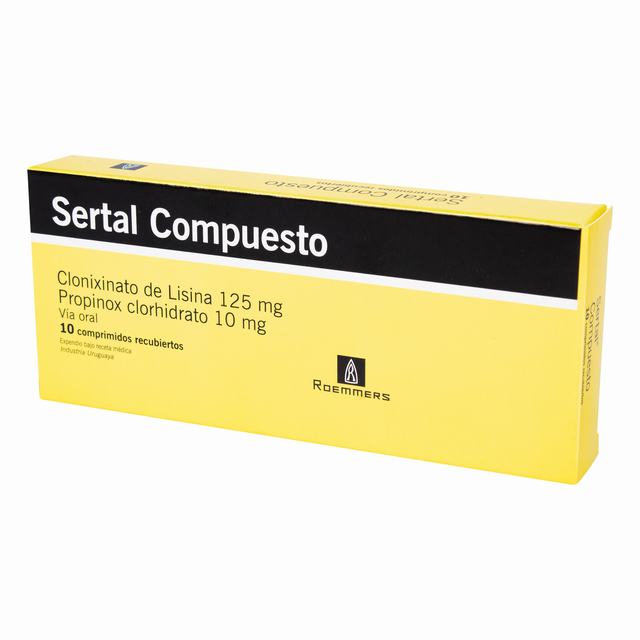 SERTAL COMPUESTO 10 MG 10 TABLETAS - VENTA CON FORMULA MEDICA
