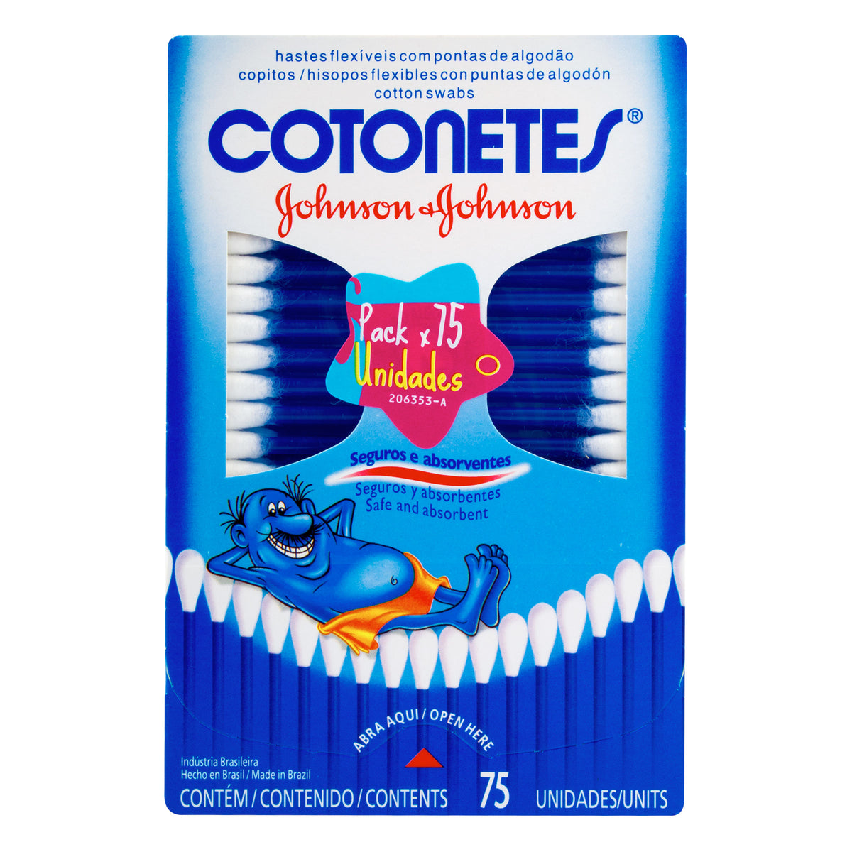 COPITOS COTONETES JOHNSON & JOHNSON PACK X 75 UDS - REG. INVIMA 2019DM-0005259-R1