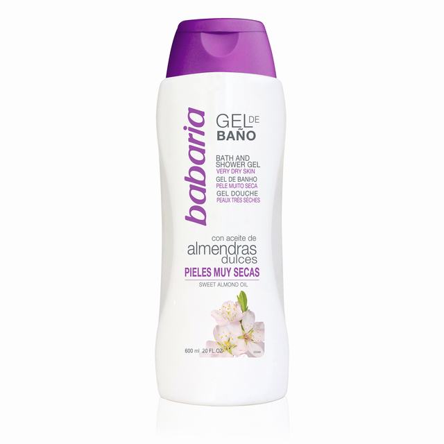GEL BABARIA BANO ACEITE ALMENDRA 600 ML - REG. INVIMA NSOC40221-10CO