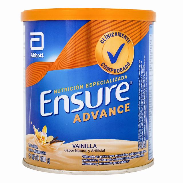 ENSURE ADVANCE VAINILLA 400 GR - REG. INVIMA RSA-004359-2017