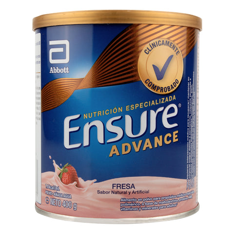 ENSURE ADVANCE FRESA 400 GRAMOS(PDB) - VENTA CON FORMULA MEDICA - REG. INVIMA RSA-004359-2017