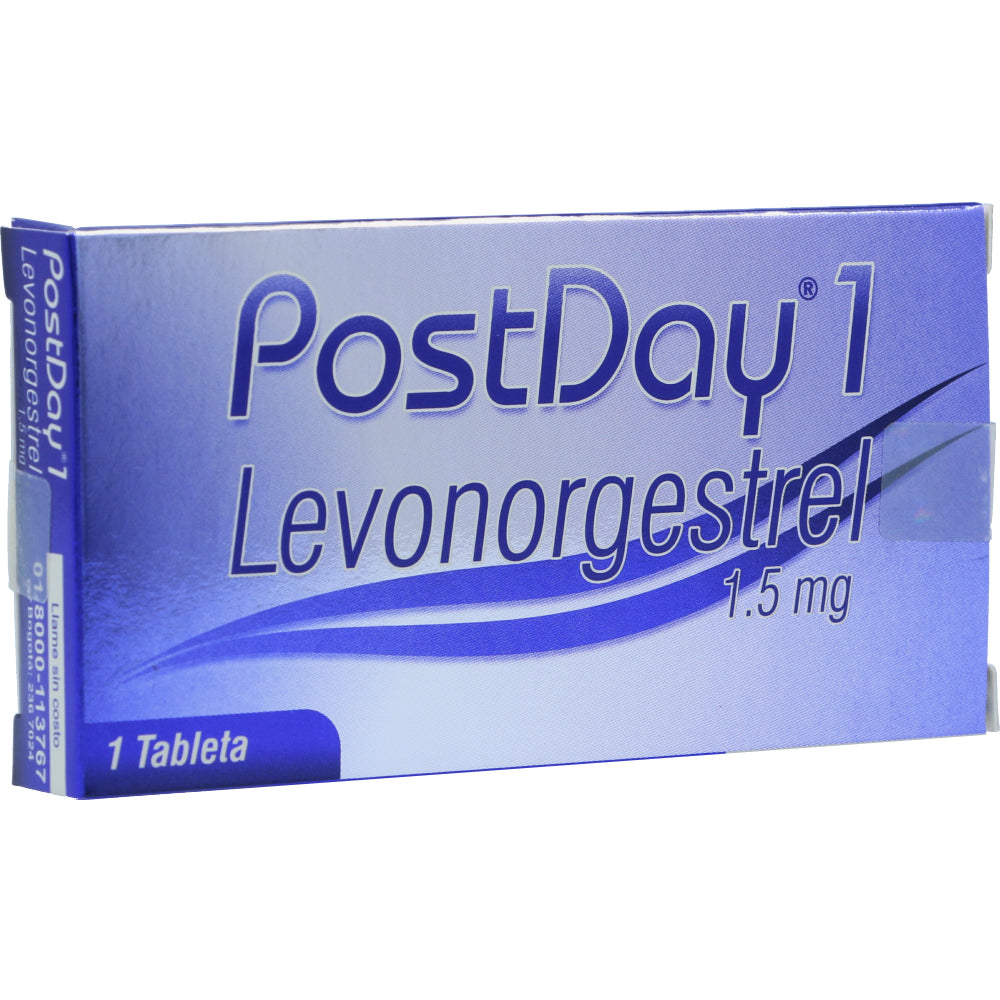 POSTDAY 1.5 MG 1 TABLETA - VENTA CON FORMULA MEDICA - REG. INVIMA 2018M-0007480R1