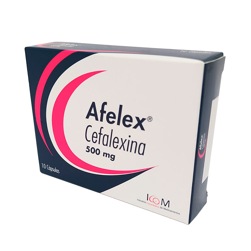 AFELEX 500 MG 10 CAP ICOM - REG. INVIMA 2016M-0017524