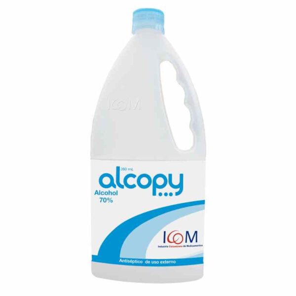 ALCOHOL ANTISEP. ALCOPY 350 ML UNIDAD - VENTA CON FORMULA MEDICA - REG. INVIMA 2008M-0007798-R1