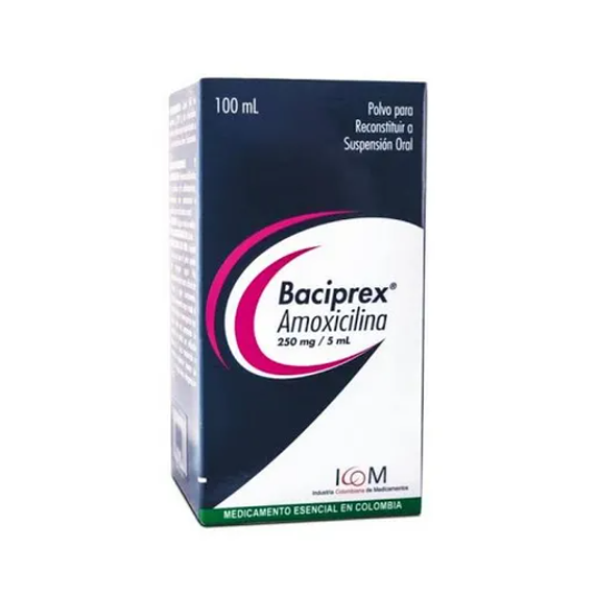 BACIPREX 250 MG SUSP. 100ML ICOM - VENTA CON FORMULA MEDICA - REG. INVIMA 2019M-0013043-R1