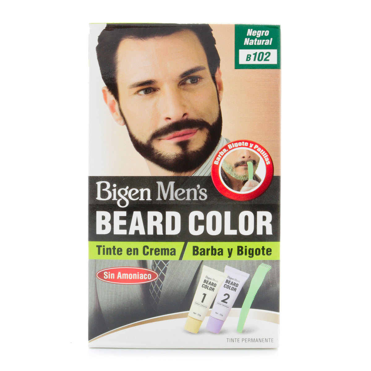 TINTE BIGEN MENS BARBA NEGRO NATURA B102 - REG. INVIMA NSOC97101-19CO