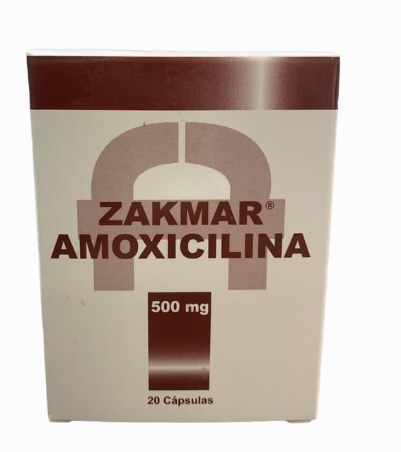 ZAKMAR 500 MG X 20 CÁPSULAS (AMOXICILINA)