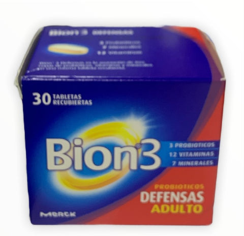 BION 3 30 TABLETAS RECUBIERTAS - REG. INVIMA SD2017-0004000