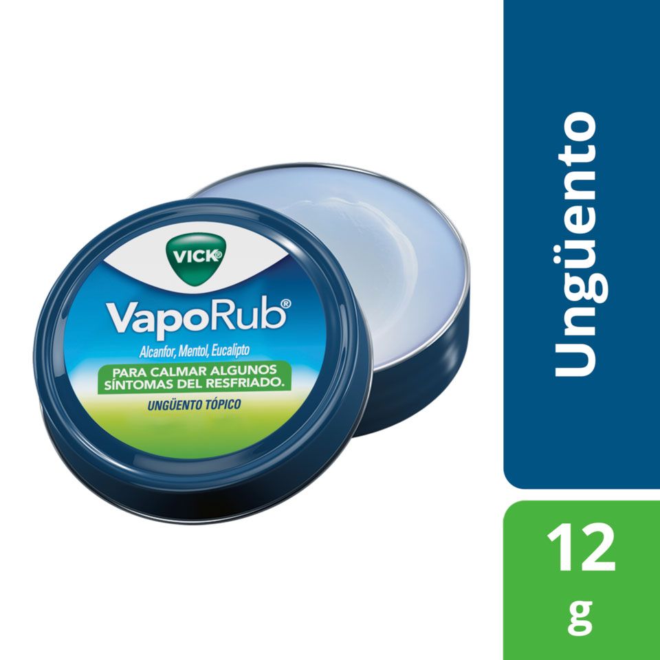 VICK VAPORUB 12 GR 12 UND - MENTOL + ALCANFOR + EUCALIPTO