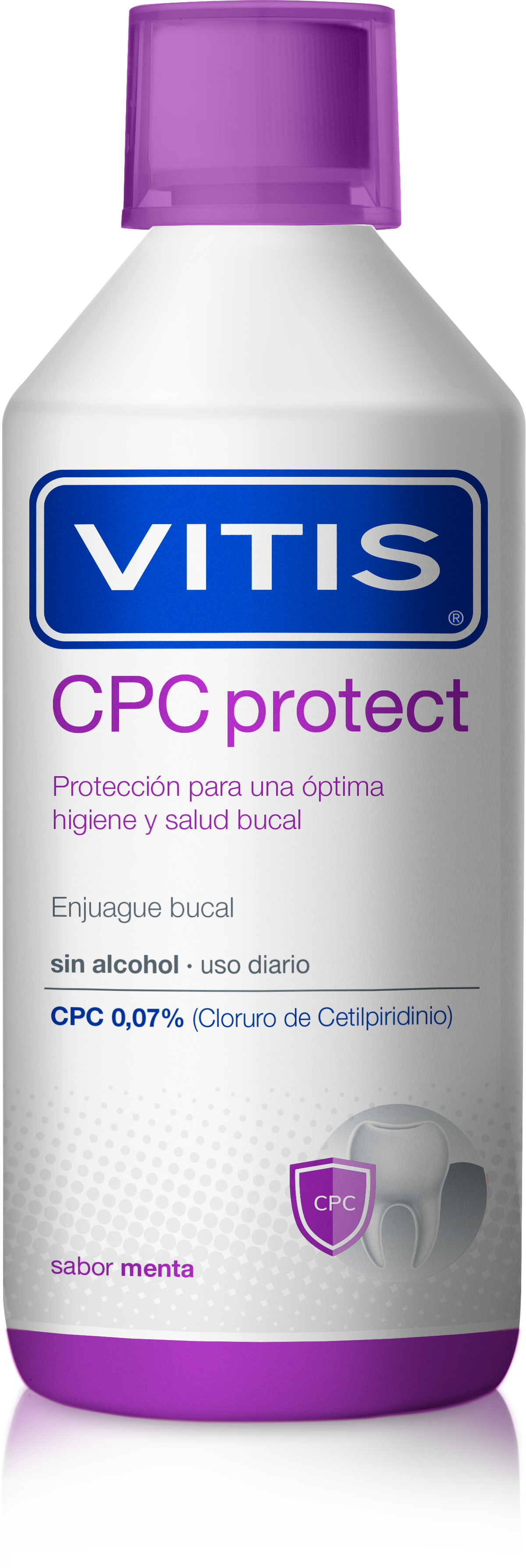 ENJUAGUE BUCAL VITIS CPC PROTECT 500 ML - REG. INVIMA NSOC46503-20PE