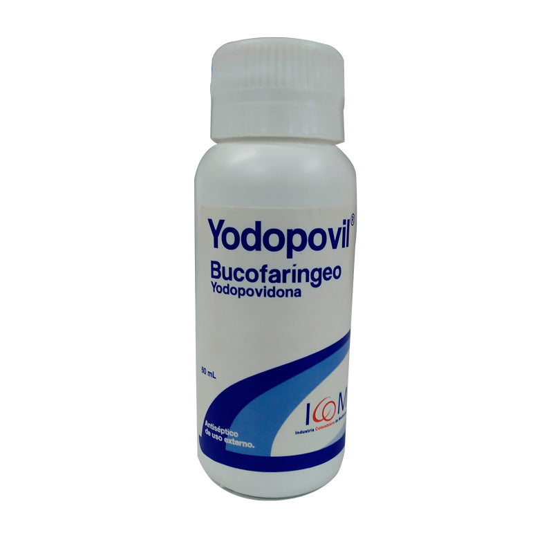 YODOPOVIL BUCOFARINGEO 60 ML ICOM - VENTA CON FORMULA MEDICA - REG. INVIMA 2008M-0007801