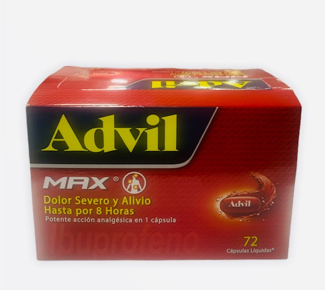 ADVIL MAX 72 CAPSULAS - VENTA CON FORMULA MEDICA - REG. INVIMA 2018M-0007334-R3