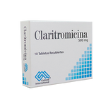 CLARITROMICINA 500 MG 10 TABLETAS PC - REG. INVIMA 2022M-0000022-R3