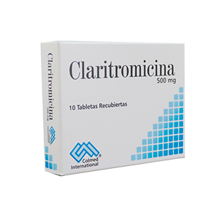 CLARITROMICINA 500 MG 10 TABLETAS PC - REG. INVIMA 2022M-0000022-R3