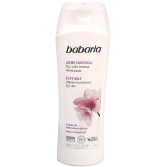 CRE.BABARIA BODY MILK ALMENDRAS 400 ML - REG. INVIMA NSOC70488-16CO