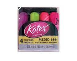 TAM.KOTEX EVO.MEDIO DISP.5 UND x 4 UND - REG. INVIMA NSOA00457-10CO