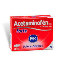 ACETAMINOFEN FORTE 8 TABLETAS MK - VENTA CON FORMULA MEDICA - REG. INVIMA 2022M-0008723-R1