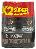 2 DTE.AXE BODY SPR.DARK TEMPT.150ML P.E - REG. INVIMA NSOC46334-20CO