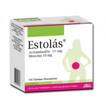 ESTOLAS 325/10 MG 100 TBS ICOM/HIOSCINA  - REG. INVIMA 2009M-0009985