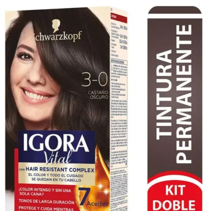 IGORA VITAL D.TUBO 3-0 CASTANO OSCURO - REG. INVIMA NSOC57212-13CO