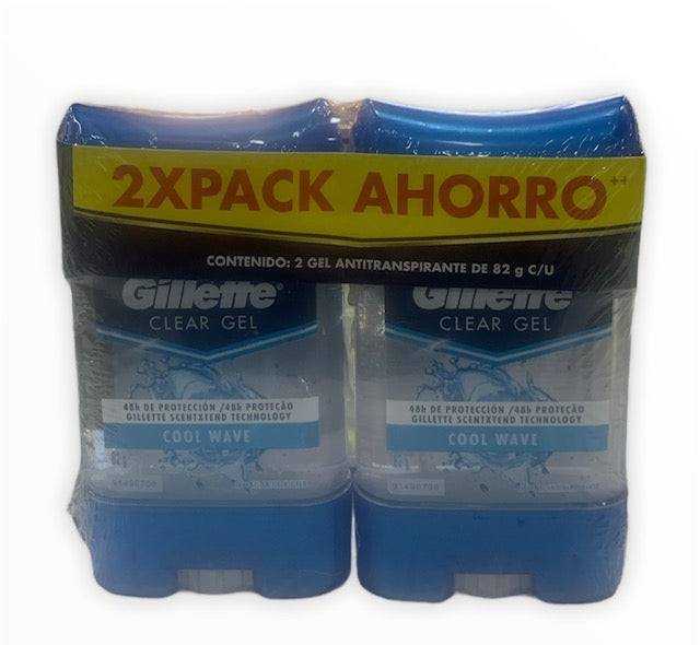 2 DTE.GILLETTE GEL COOL WAVE 82 GR