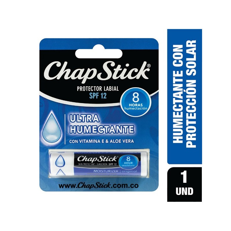 PROT.LABIAL CHAPSTICK ULTRA HUMECT.AZUL/