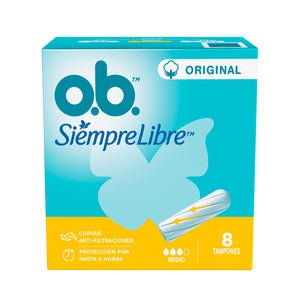TAMPON OB SIEMPRE LIBRE ORIG SUPER 8 UND - REG. INVIMA NSH2009CO0034