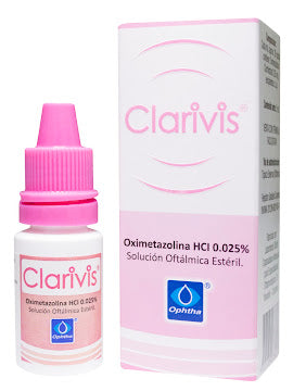 CLARIVIS 0.025% GOTAS 5 ML - CLORHIDRATO DE OXIMETAZOLINA
